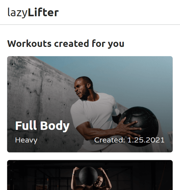 lazyLifter Mobile Website